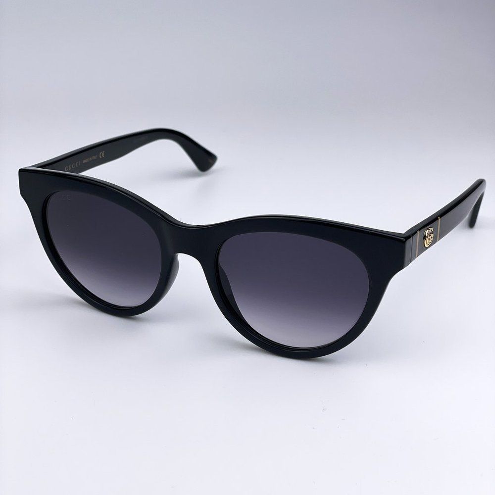 NEW GUCCI GG0763S 001 Black Gray Gradient Cat Eye Women Sunglasses - Picture 5 of 12